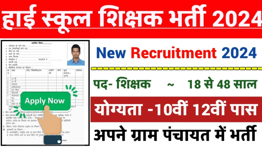 High School Teacher Recruitment 2024: हाई स्कूल शिक्षक भर्ती 2024 का ऑफिशियल नोटिस जारी