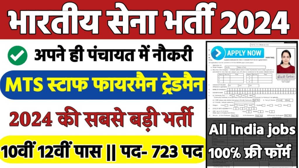 Indian Army MTS Recruitment 2024: भारतीय सेना भर्ती 2024