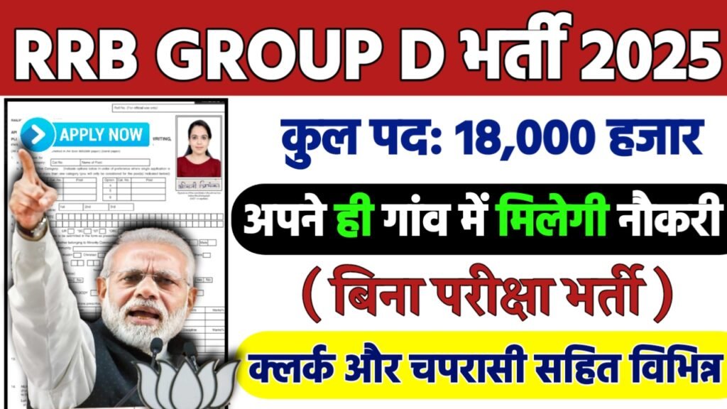 RRB GROUP D Recruitment 2025: रेलवे ग्रुप डॉ भर्ती 2025