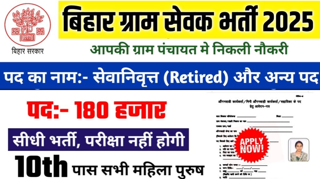 Bihar Jansevak New Bharti 2025- बिहार गन्ना उद्योग विभाग भर्ती 2025, Authoritative Notice Out