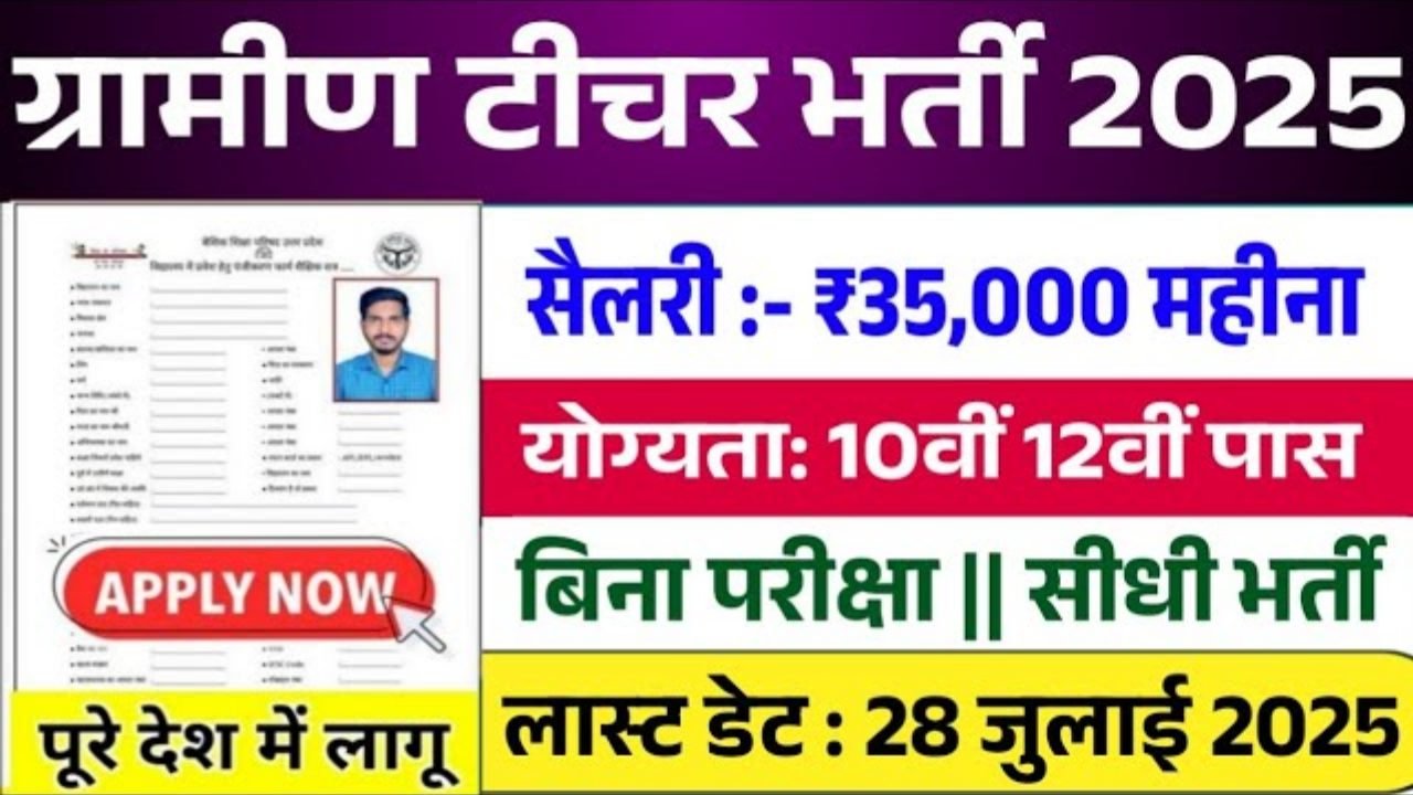 Sarv Shiksha Abhiyan New Vacancy 2025: सर्व शिक्षा अभियान में 27,000 पदों पर भर्ती, प्राइमरी शिक्षक, चपरासी, हेल्पर